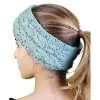 INS 22Colors Hairband Colorful Knitted Crochet Twist Headband Winter Ear Warmer Elastic Band Wide Hair Accessories