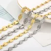 Chains Fashion Design Stainless Steel Necklace For Women Men Pig Nose Coffee Bean Chain Choker Luxury Gold Silver Color Jewelry