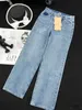 Jeans pour femmes Designer Summer New Pocket Letter Design Fashion Versatile Slim Waist for Women REKE