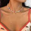 Ketten Lalynnly Süße Simulation Perle Harz Pilz Perlen Halskette Für Frauen Kette Anhänger Halsketten Großhandel Schmuck Geschenke N9608