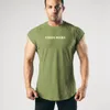 Tanktops voor heren Mouwloze spiershirts voor heren voor heren Workout Athletic Gym Fitness Training Bodybuilding Katoenen ademende tanktops Tee 230620