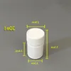 20/30/50/60/80/100/150ml White Plastic Pill Bottle, Bamboo Shape PE Containers For Pharmaceutical/Medicine/Capsule F1287 Wralo