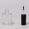 10ml 15ml Frasco de esmalte de vidro transparente, vazio com uma tampa Escova Cosméticos Embalagem Frasco de unhas transporte rápido F294 Ukjcv