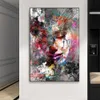 Nordic Abstract Women Wall Art Poster Dipinti ad olio Pop Street Graffiti Murale Decorazione domestica moderna Stampe Living Room Decor L230620