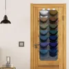 Borse portaoggetti sopra la porta Organizzatore per cappelli Porta cappelli da baseball galleggiante con 14 tasche Organizzazione domestica e display per cappelli