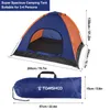 Tents and Shelters TOMSHOO 3-4 Persons Camping Tent Lightweight Outdoor Backpacking Tent with Rain Fly for Family Camping Hiking Beach Fishing Tent 230619