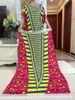 Ethnische Kleidung 2023 Dubai Abaya mit großem Schal Kurzarm Sommerkleid Baumwollqualität Bequemer Druckstoff Frauen Muslim Türkisch