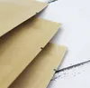 Çeşitli Boyutlar Kraft Paper Mylar Depolama Çantası Ayakla Alüminyum Folyo Çay Bisküvi Paketi Çantası Ücretsiz Gemi JL1254