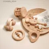 1pc baby toy bech bear hand hand ingrats baby wood ring cartoar car play gym montessori stroller toy toy toys toys l230518