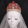 Tiaras Europea Miss Universe Crystal Wedding Crowns Cubic Zircon Large Round Queen Party Stage Show Accesorios para el cabello 230620