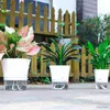 Planters Pots Innovative Lazy Flower Pot Automatic Water-Absorbing Flowerpot Transparent Double Layer Plastic Self Watering Planter FU R230620