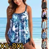 Women Swim w damski Kobiety seksowny strój kąpielowy drukowane dwa kawałki Tankini Kobieta Summer Luźne Monokini Monokini High Taist Bathing Ruit 230620