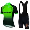 Bisiklet Jersey Set Team Orbea Orca Bike Maillot Culottes Suit Erkekler 20d Ropa Ciclismo Yeşil Bisiklet Tshirt Şort Giyim 230620