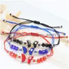 Charm Bracelets Summer 12Pc/Set Colorf Butterfly Girl Hand Act The Role Of Bracelet Party Girls Boys Ajustável Trançado Conjunto Drop Deli Otzh7