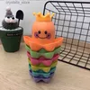 1pcs Kids Ocean Life Octopus Stacking Cups Toy Toy Change Дети играют в образовательную милую мультипликационную ванную комнату детские пляжные игрушки для ванны L230518