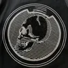 T-shirt de manga curta em PP europeu Alemanha Hot Diamond Skull casual gola redonda manga curta t-shirt solta masculina Big Guy moda versátil