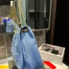 Sac Fourre-Tout Denim Denim Bleu Chaîne Sac à Bandoulière Designer Sac à Main Rabat Messenger Sacs Or Matériel Lettre Boucle Poche à Fermeture Éclair Interne Haute Qualité Cross Body Purse