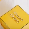 Brincos de argola femininos clássicos com letra F 2023 Fashion Square Heart Stud Retro Black Adhesive Unisex Ear Studs Fashion Jewelry Earrings