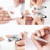 Other Items 500Pcs Nail Form Paper Holder Tools Forms for Manicure Material Acrylic Fingernails Stencil UV Gel French Tip 230619