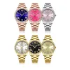 Women's Watches CURREN Fashion Quartz Women's Dress Watches Luminous Hands Stainless Steel Band Wristwatches with Rhinestones 230619