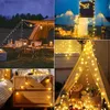 Garden Decorations 200 LED Solar Globe Ball String Lights Solar Fair String Lights For Indoor Outdoor Party Wedding Christmas Tree Garden Decor 230620