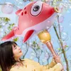 Sand Play Water Fun Gun Electric uppblåsbar Dolphin Cartoon Outdoor Toy med LED Light Soap Bubbles Balloon Toys For Boys Girl Children Gifts R230620