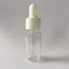 Flacon compte-gouttes en plastique PET liquide de 10 ml contenants compte-gouttes transparents pour huile essentielle expédition rapide F1154 Vusvi