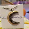 Pendant Necklaces Ready To Ship Crystal Necklace For Women Birthday Gift Her Celestial Moon Gothic Handmade Jewelry Mothers Day