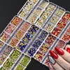 Décorations Nail Art Strass Nail Art Cristal Verre Pierres Précieuses Rouge Bleu Perle Ronde Flatback Strass Taille Mixte Nail Charms DIY Nail Decor Set 230619