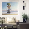 Abstract canvas kunst geluk in eeuwigheid handgemaakt olieverfschilderij modern decor studio appartement