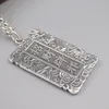 Chains Solid 999 Fine Silver Powerful Dragon Pendant 925 Rolo Link Chain 20" L