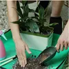 Planters Pots 50/68/75/100cm Gardening Mat Transplanting Plant Waterproof Potting Mat Planting Potting Pad Foldable Garden Flower Pot Pads R230620