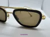 Top Original wholesale Dita sunglasses online store DITA FLIGHT 006 LUXURY PREMIUM DESIGNER SUNGLASSES NAVY GOLD COLOUR BROWN LENS