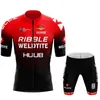 Cykeltröja set Huub Bike Set Mens Summer Short Sleeve Mountain Uniform Ropa Ciclismo Maillot Clothing Suit 230620