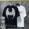 クロスメンズTシャツハート高品質のブランドクルーネックCH半袖TEESTシャツカジュアルホースシューサンスクリットクロスプリントUSサイズS-XL