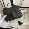 Designertasche Marmont Handtasche Umhängetaschen für Damen aus echtem Leder Umhängetasche Mode klassisch Damen Kettentasche Handtaschen Geldbörse Clutch Metallic mit Seriennummer