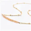 Chokers Rice Beads Beads Gold Chain Seclace Простая из нержавеющая сталь Ball День рождения подарки подарки доставка 202 DH0QQ