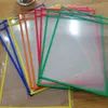 Filing Supplies 20pcs12pcs10pcs Reusable Dry Erasable Pockets Transparent Write and Wipe Drawing Board Shop Ticket Holder File Storage Bag 230620