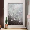 Custom Luxury Home Decor Large Mural Handmade Oil Painting Abstract Flowers Wall Art Canvas Hanging Poster Living Room Bedroom L230620