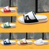 Luxury Trainer Slides Sandals mens designer pantoufles blanc noir bleu profond gris rouge plat toboggan mode été plage pantoufle tongs femmes sandale chaussures
