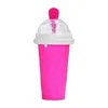 Tumblers Sile Slushy Slushie Maker Coupe de glace Grande glace magique Squeeze Slushi faisant des tasses de smoothie réutilisables St Drop Livraison Accueil Gar Dhjbx