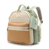 Ryggsäckar mode pu läder mamma väska multifunktionell ryggsäck mamma och baby lätt spädbarn flaskan portable blöja 230619