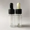 Frasco conta-gotas de plástico PET líquido 10ml Recipientes conta-gotas transparentes para óleo essencial transporte rápido F1154 Tptsl