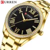 Women's Watches CURREN Fashion Quartz Women's Dress Watches Luminous Hands Stainless Steel Band Wristwatches with Rhinestones 230619