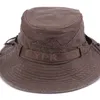 Chapeaux à large bord seau hommes casquette été maille respirant rétro 100% coton chapeau Panama Jungle pêche nouveauté papas plage 230620