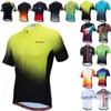 Cycling Shirts Tops Jersey Men Bike Top MTB Bicycle Shirt Mountain Road Riding Clothing Short Sleeve Summer Cyclist biking Blouse Yellow 230620