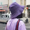 Szerokie brzegowe czapki wiadra moda surowa krawędź Summer Sunshade swobodnie dla kobiet, szlifowanie rybaka składanego prania maski 230620
