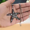 Pendant Necklaces Natural Stone Necklace Starfish Shaped Crystal Gemstone Exquisite Charms For Jewelry Making Diy Accessories high quality