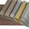 Table Mats Factory Environmental Protection PVC Western Food Mat El Thermal Insulation Plate Woven Tableware Platemat