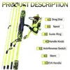 Rod Reel Combo Sougayilang Portable 5 Section Redyellow Fishing Rod Combo 170cm Fishing Rod and 1000 2000 3000 Spinning Reel Set 230619